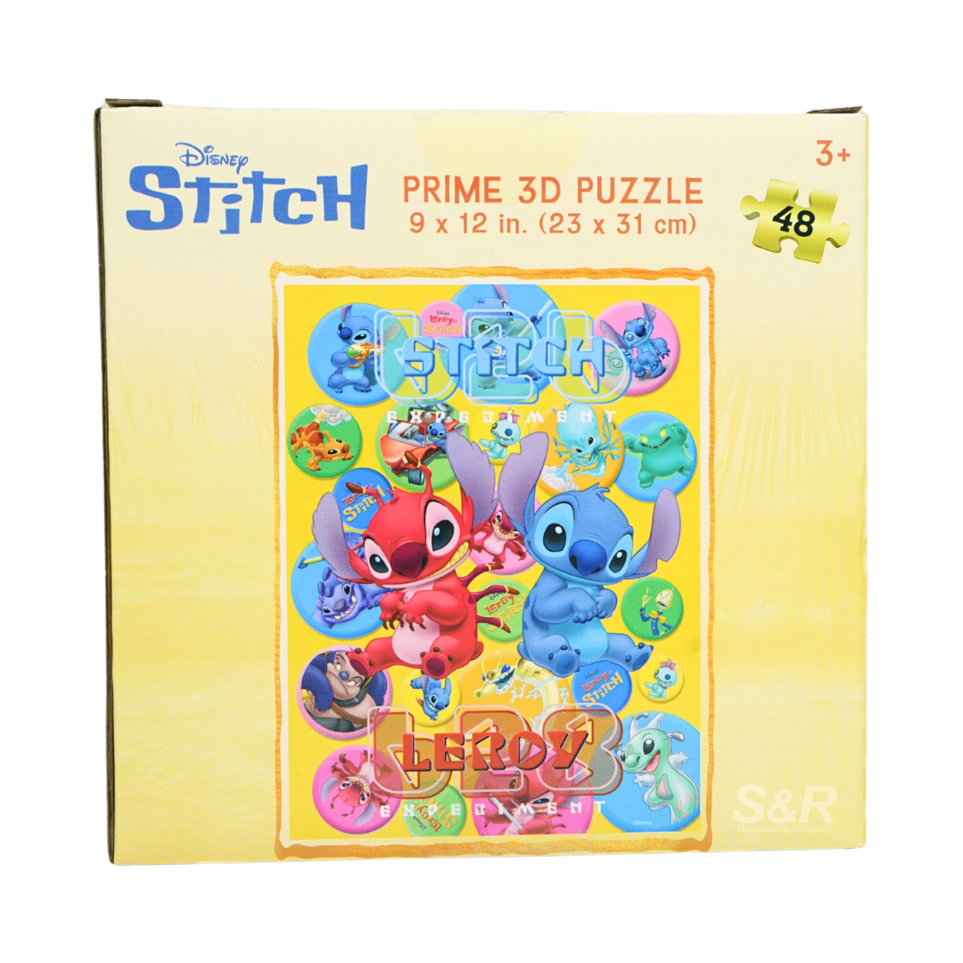 Prime 3D Disney Stitch 12in x 9in Puzzle